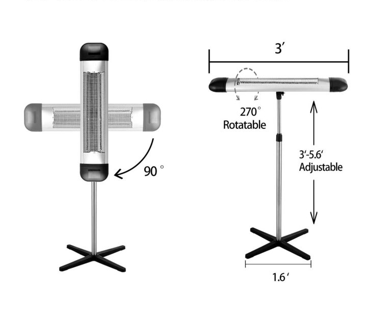 Mantle fireplace heater